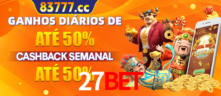 Anúncio de um membro ganhador do cassino 27BET que ganhou R$2.193.486,00 jogando o slot PG Fortune Tiger, com os mascotes do jogo comemorando o prêmio.